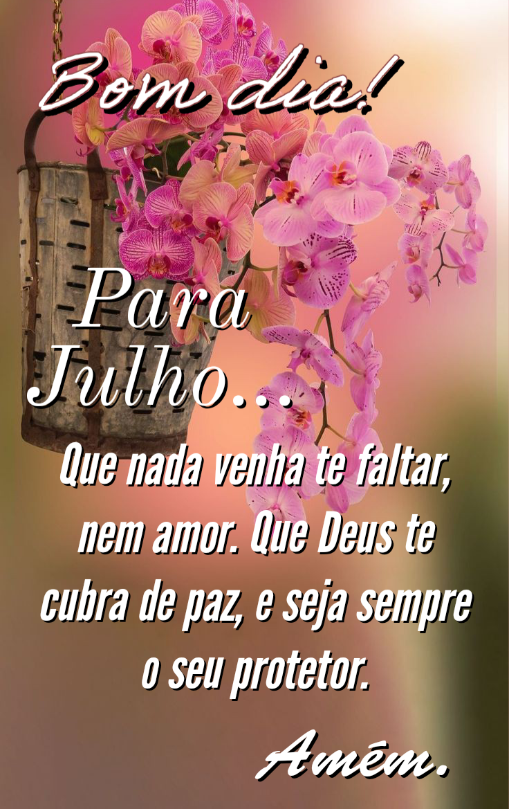 Mensagens para julho