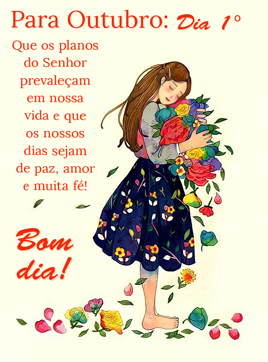 Para primeiro de outubro mensagem