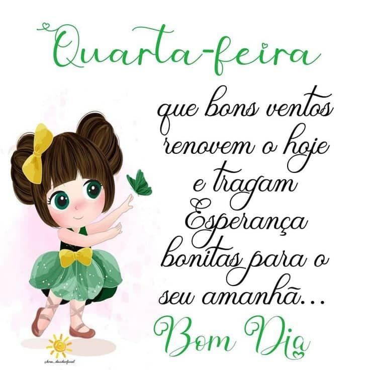 Quarta-feira bom dia