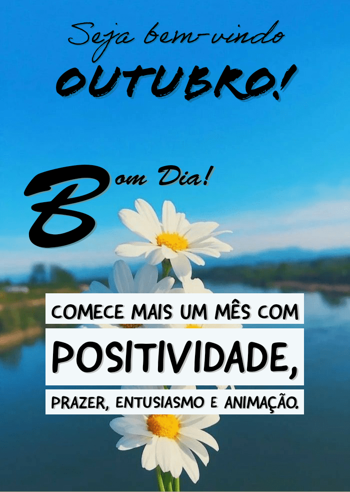 Seja bem vindo outubro imagens