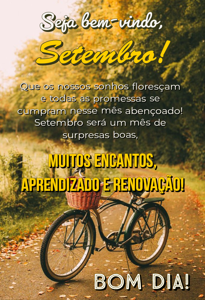 Seja bem vindo setembro mensagens