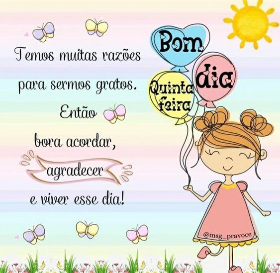 Bom dia quinta feira com fé