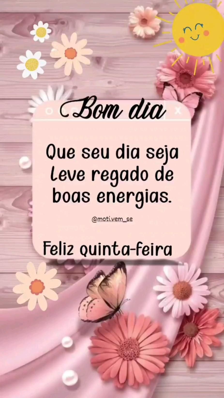 Mensagens de bom dia quinta feira