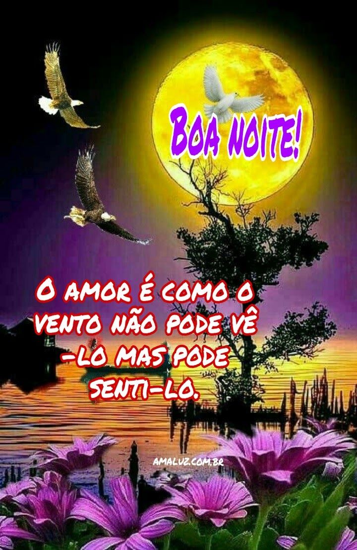 Boa noite! O amor é como o vento.