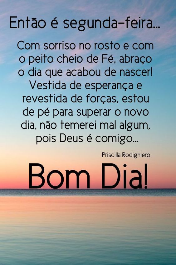 Então é segunda-feira