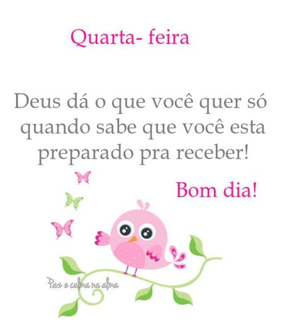 Quarta-feira Deus dá