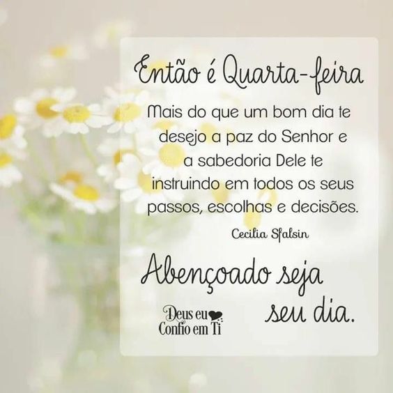 Então é Quarta-feira abençoado