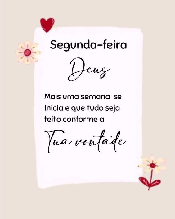 Mais uma semana se inicia