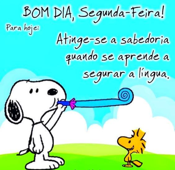 Bom dia Segunda Snoopy