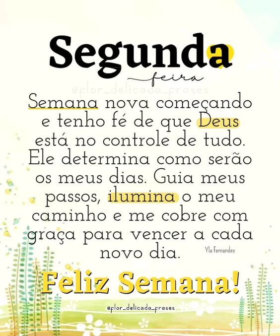 Semana nova começando