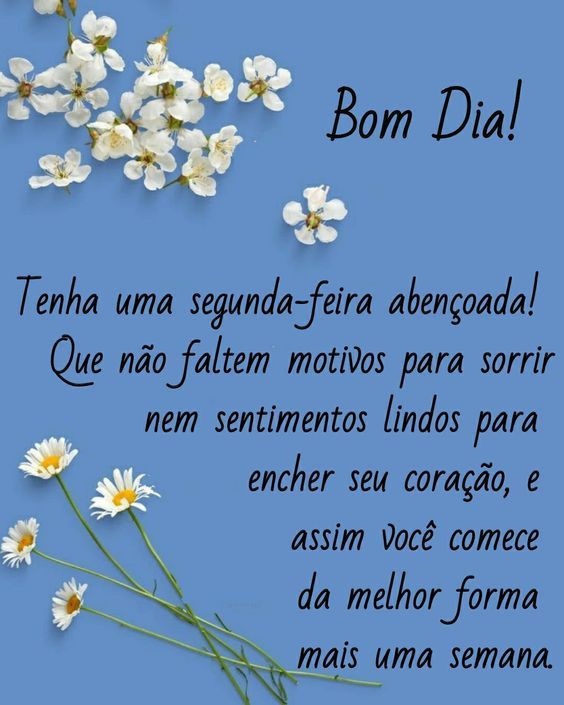 Tenha uma segunda-feira abençoada