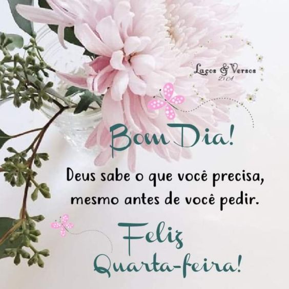 Quarta-feira Deus sabe o que precisa