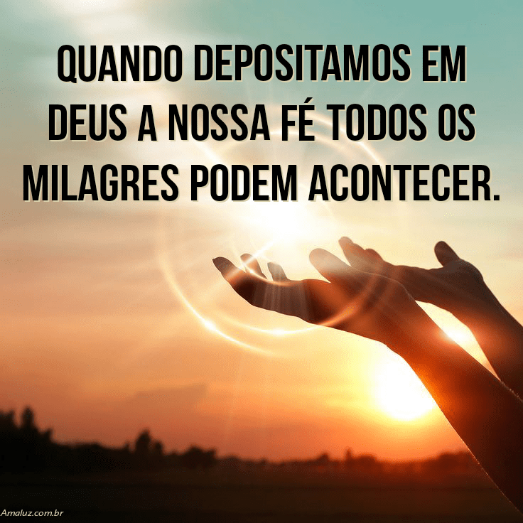 Deposite sua fé em Deus