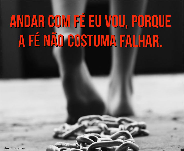 Imagem com mensagem de fé