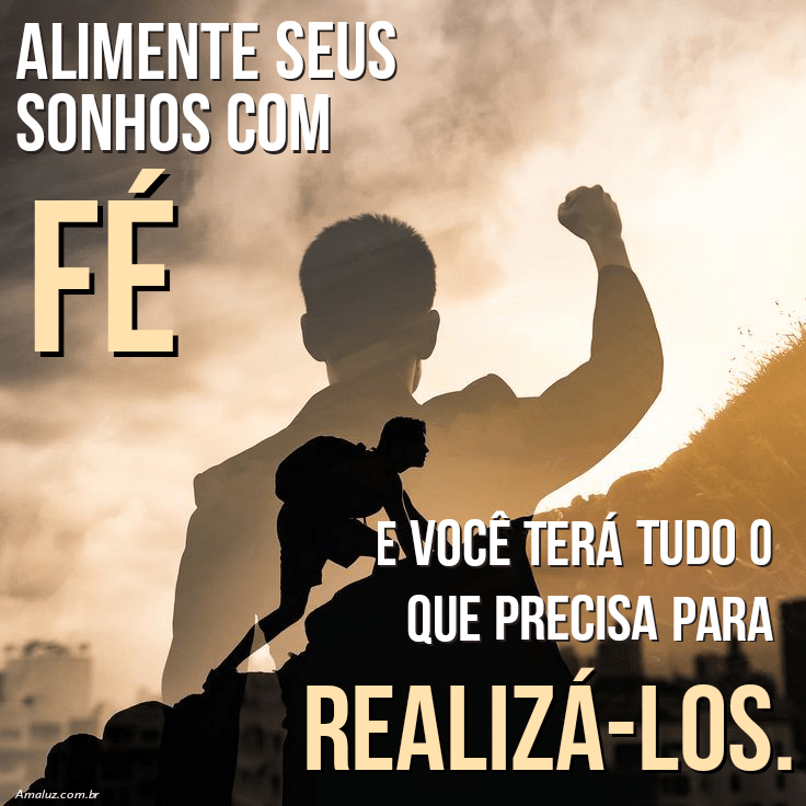 Mensagem de fé e motivação