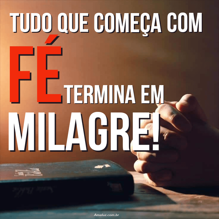 Mensagem de fé para WhatsApp