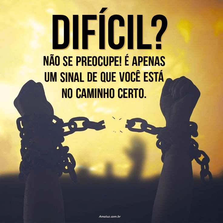Mensagem de motivação para continuar firme