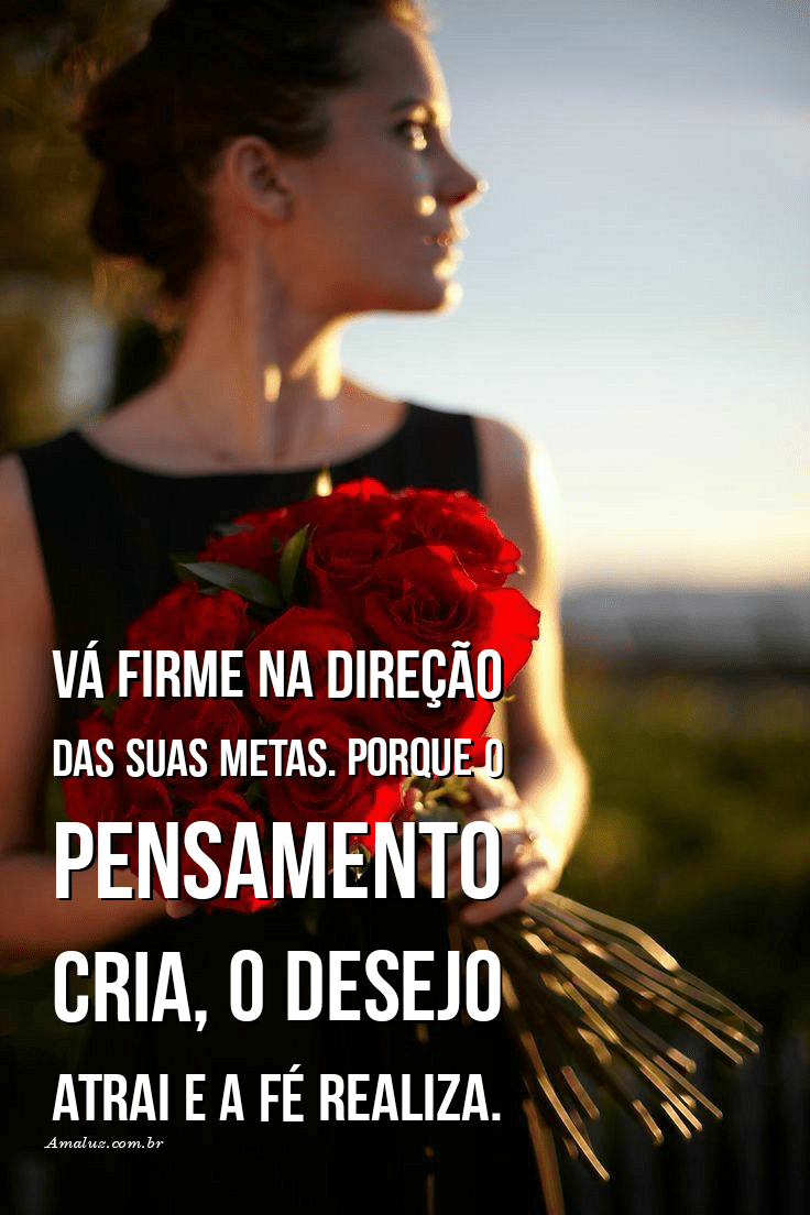 Vá firma na direção das suas metas