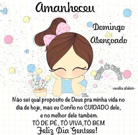 Amanheceu domingo abençoado