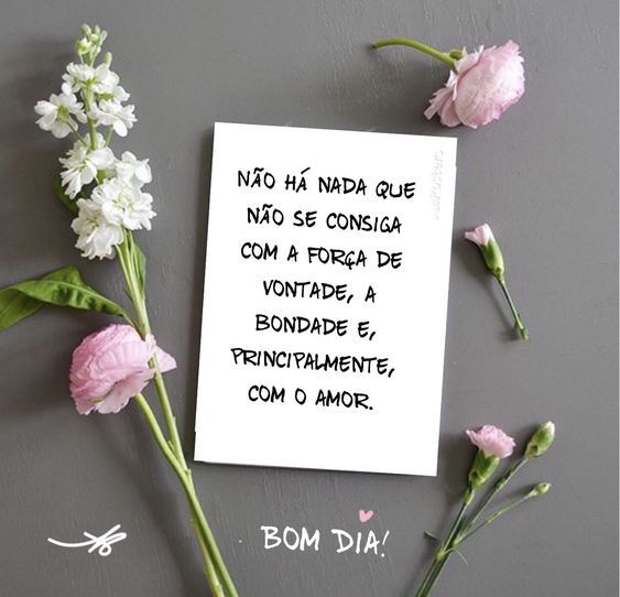 Bom dia com o amor
