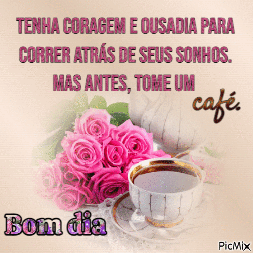 Bom dia tome um café