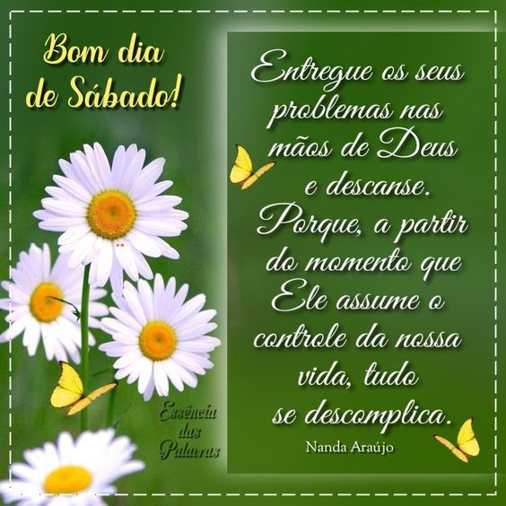 Bom dia Sábado de Deus