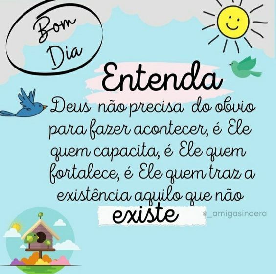Bom dia Deus quem capacita