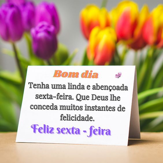 Tenha abençoada sexta-feira