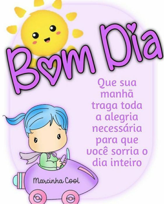 A manhã traga alegria 