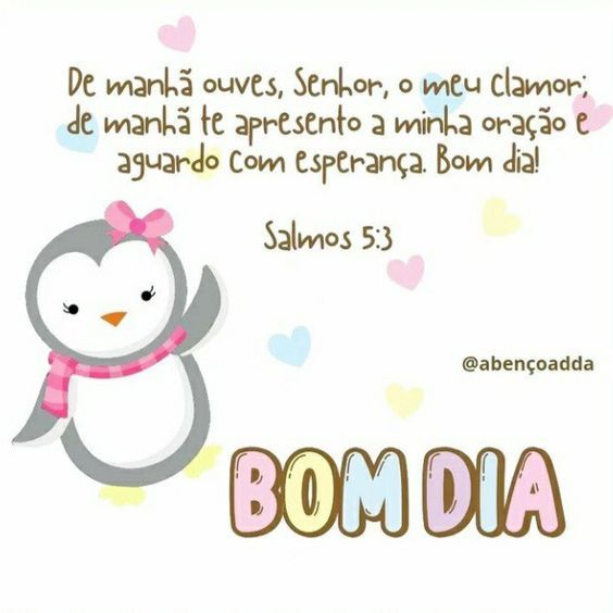 Salmos 5:3 bom dia