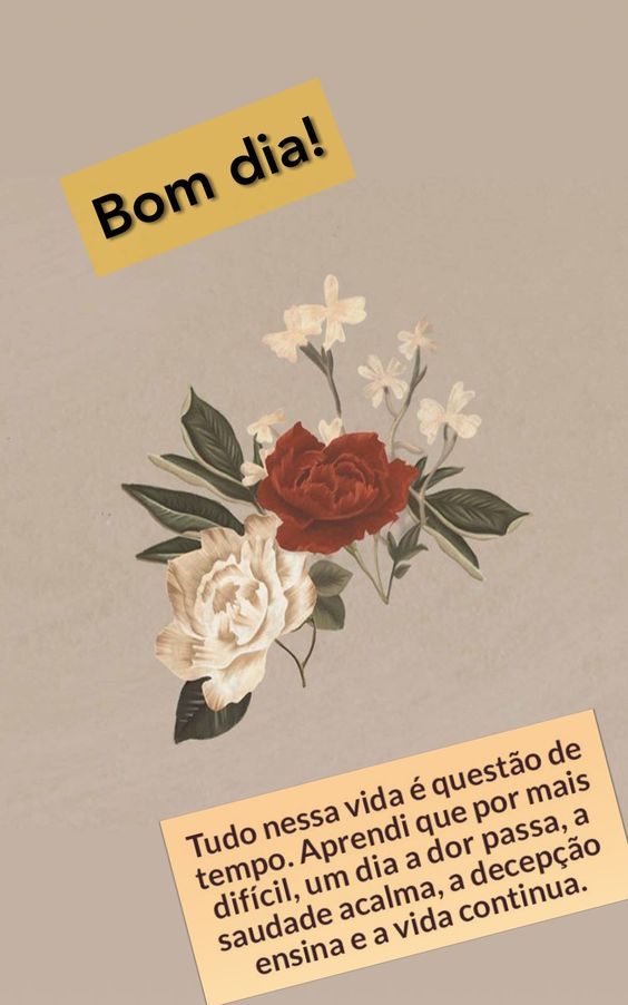 Tudo na vida é questão de tempo