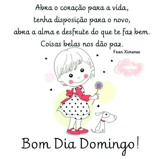 Bom dia domingo coisas belas