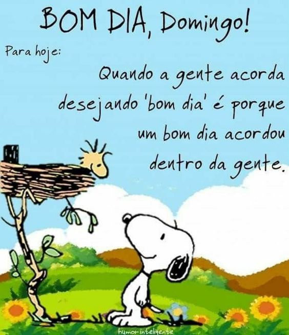 Domingo desejando bom dia