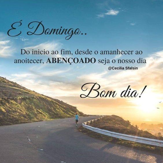 É domingo bom dia