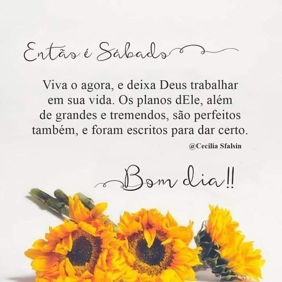 Então é Sábado bom dia