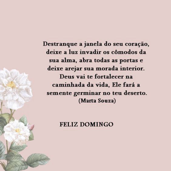 Mensagem de feliz domingo