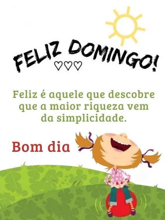 Simplicidade bom dia domingo