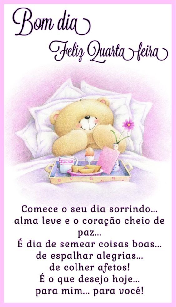 Bom dia feliz quarta-feira