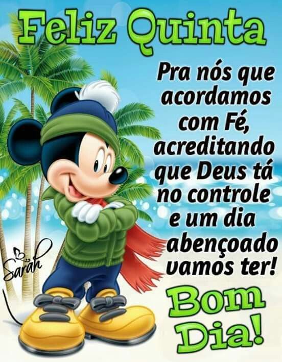 Feliz Quinta com fé