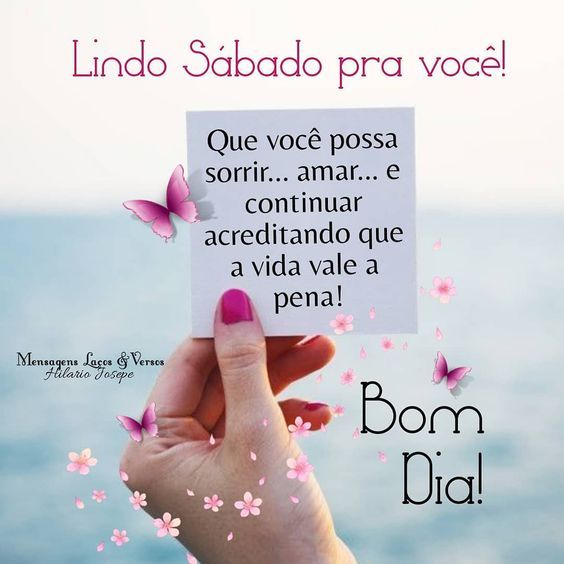 Lindo sábado pra você