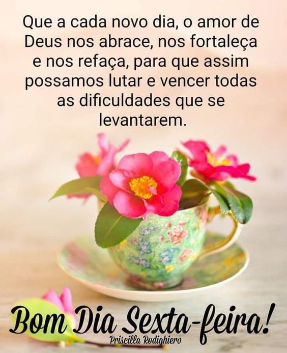 Deus abrace bom dia sexta-feira