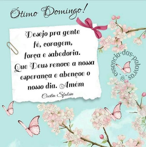 Ótimo Domingo pra gente