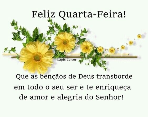 Quarta-feira bênçãos de Deus