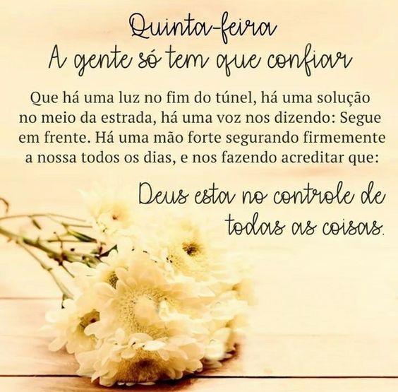 Quinta-feira Deus no controle