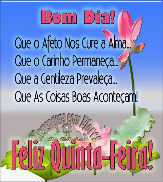 Bom dia de quinta