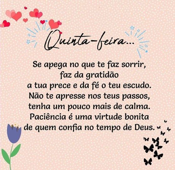 Quinta-feira te faz sorrir