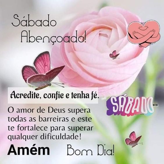 Sábado abençoado bom dia