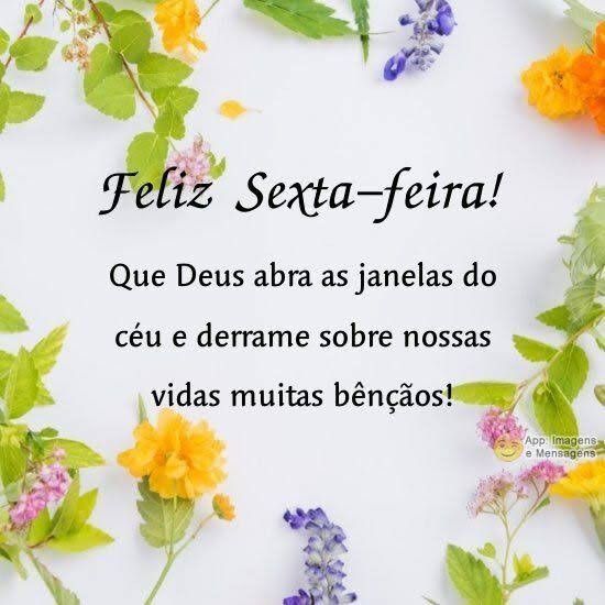 Feliz sexta-feira muitas bênçãos