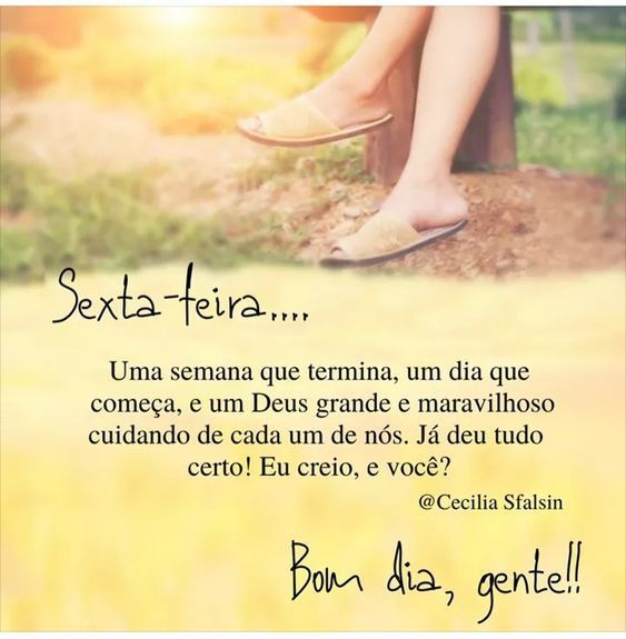 Sexta-feira uma semana que termina