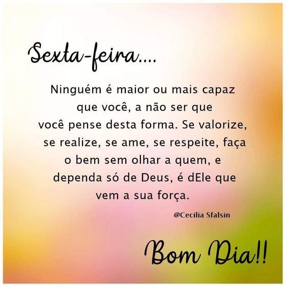 Sexta-feira motivacional